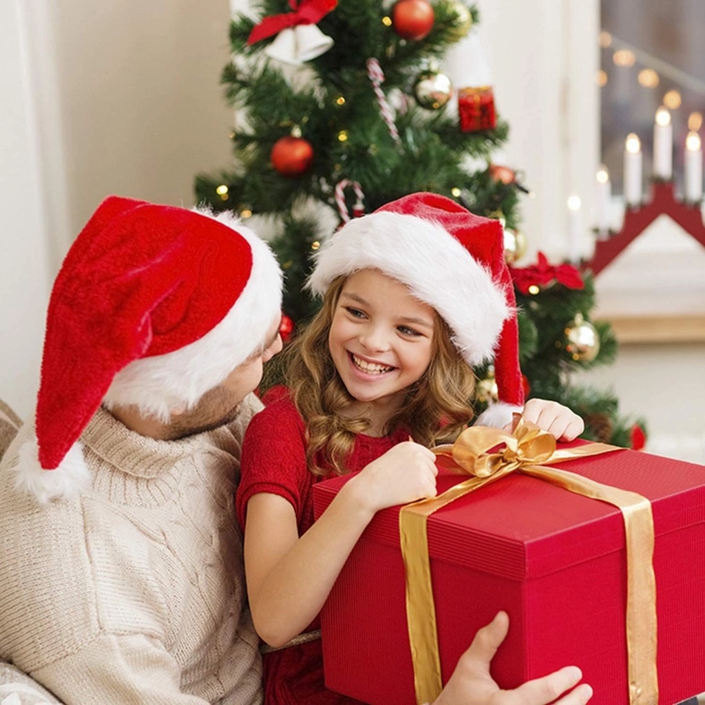 Mũ Ông Già Noel Chất Lượng Cao Trang Trí Giáng Sinh Năm Mới Cho Người Lớn Và Trẻ Em