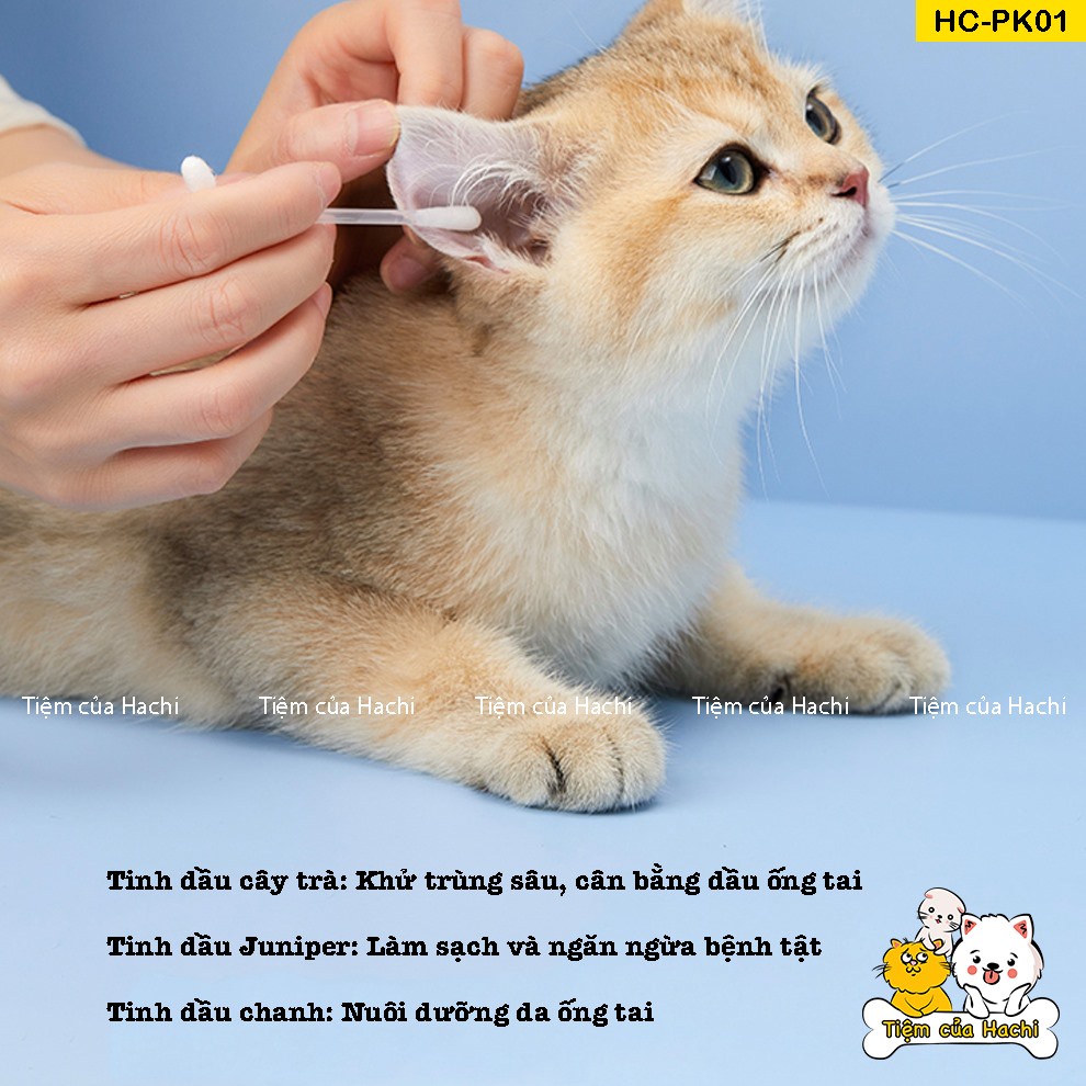 Bông vệ sinh tai cho thú cưng
