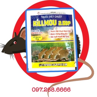Thuốc diệt chuột Killmou thế hệ mới 2.5DP (Gói 10g)