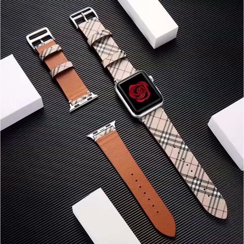 【Apple Watch Strap】Dây Đeo Da Kiểu Dáng Thời Trang Dành Cho Đồng Hồ Thông Minh Apple Watch Series 6 se 5 4 3 2 1 38mm 40mm 42mm 44mm