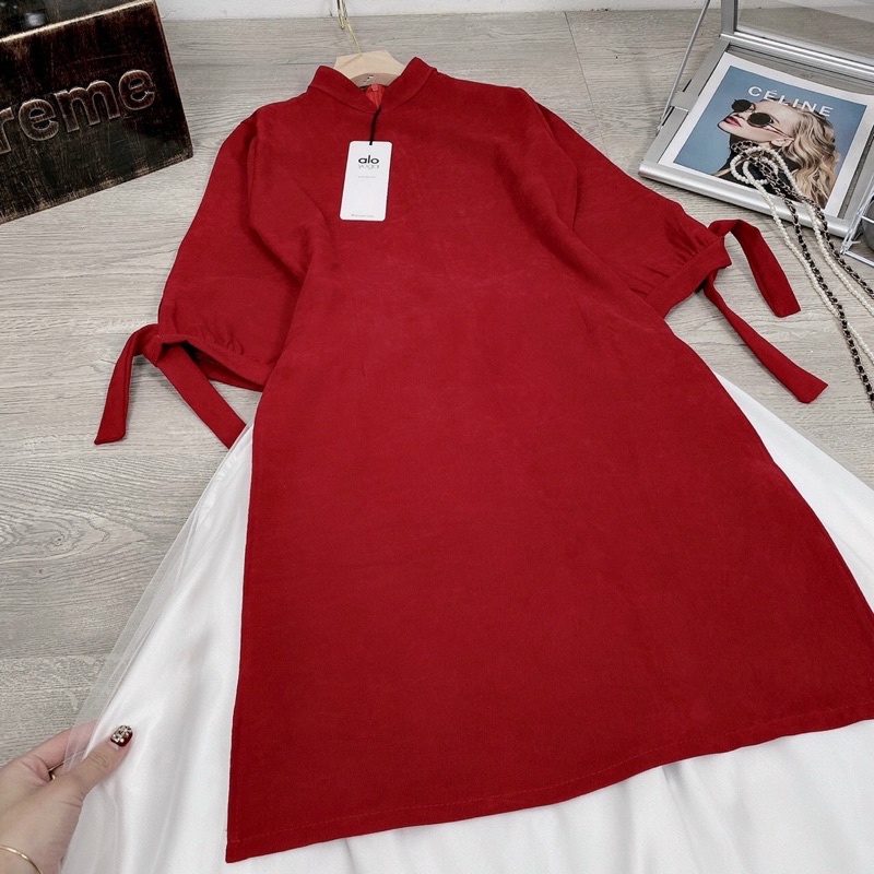 Set áo dài cách tân + chân váy kèm ảnh thật siêu xinh kèm ảnh thật