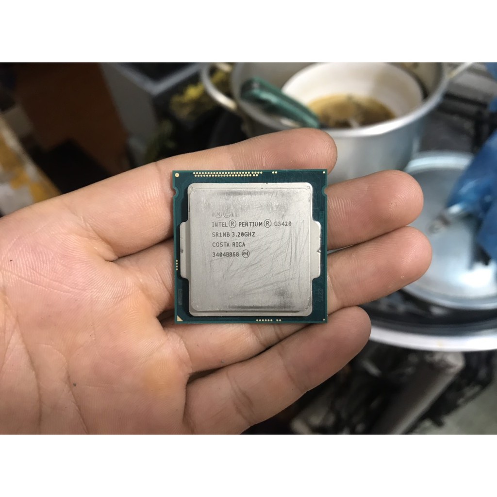 tặng keo - bộ vi xử lý CPU Intel Pentium G3420 socket 1150 cho máy tính pc processor Haswell SR1NB