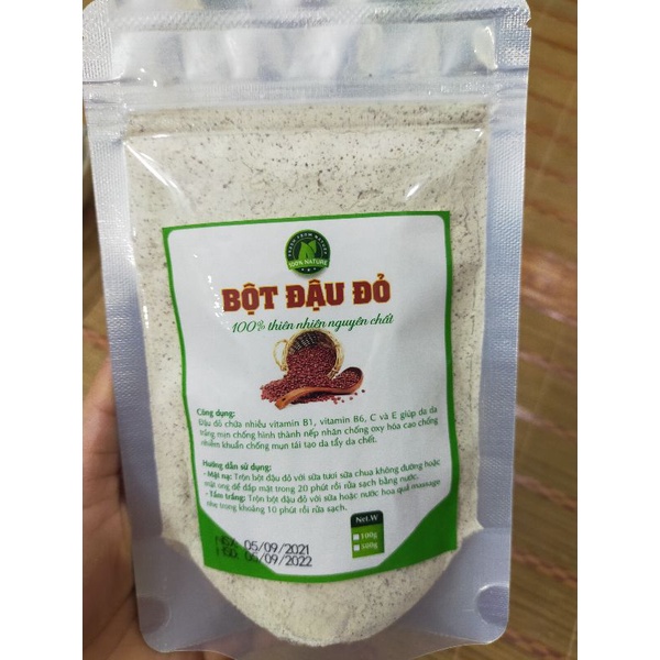 Bột đậu đỏ nguyên chất handmade gói 500g