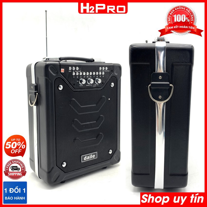 Loa Karaoke Bluetooth DAILE S11 H2Pro 60W chính hãng, loa bluetooth hát karaoke cao cấp (tặng kèm 1 micro và 1 đôi pin)