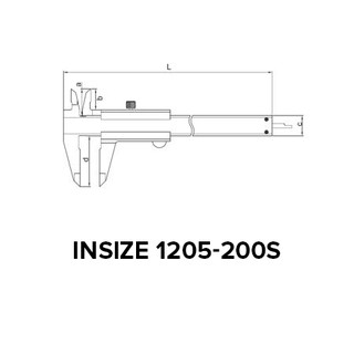 Thước cặp cơ khí Insize 1205-200S