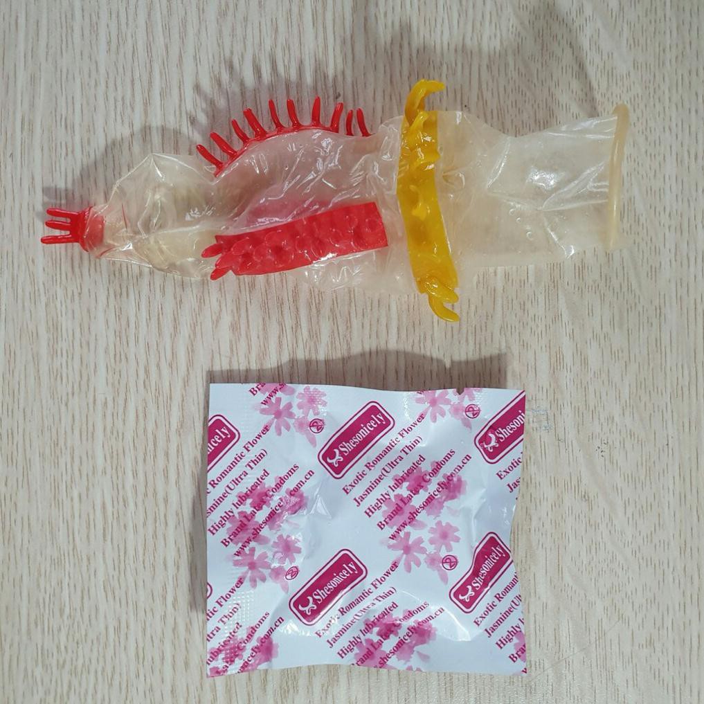 Bao Cao Su Gân Gai, Bcs Gai Bi Super Gold, hộp 2 cái (Hàng NHẬT). Bcs Gai Mới - Độc - Lạ Rất Ưa Chuộng, Dùng Bao Phê.