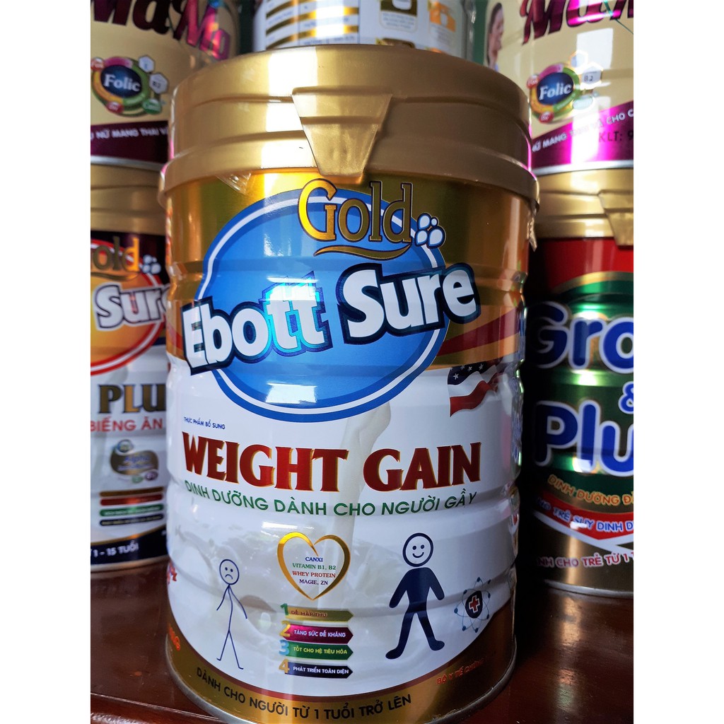 Sữa bột WEIGHT GAIN (cho người gầy) lon 900gr