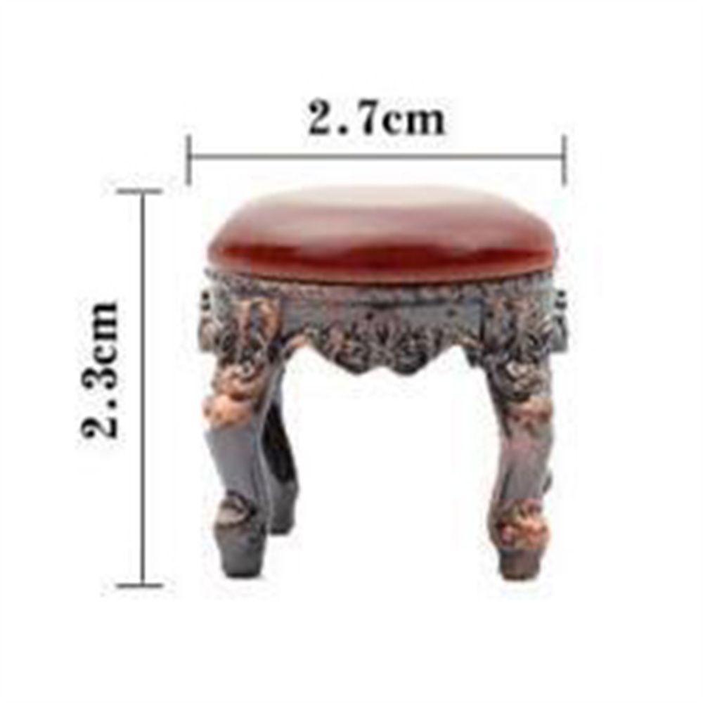 Mô Hình Bàn Ghế Đẩu Cà Phê Tỉ Lệ 1 / 12 Dùng Trang Trí Nhà Búp Bê