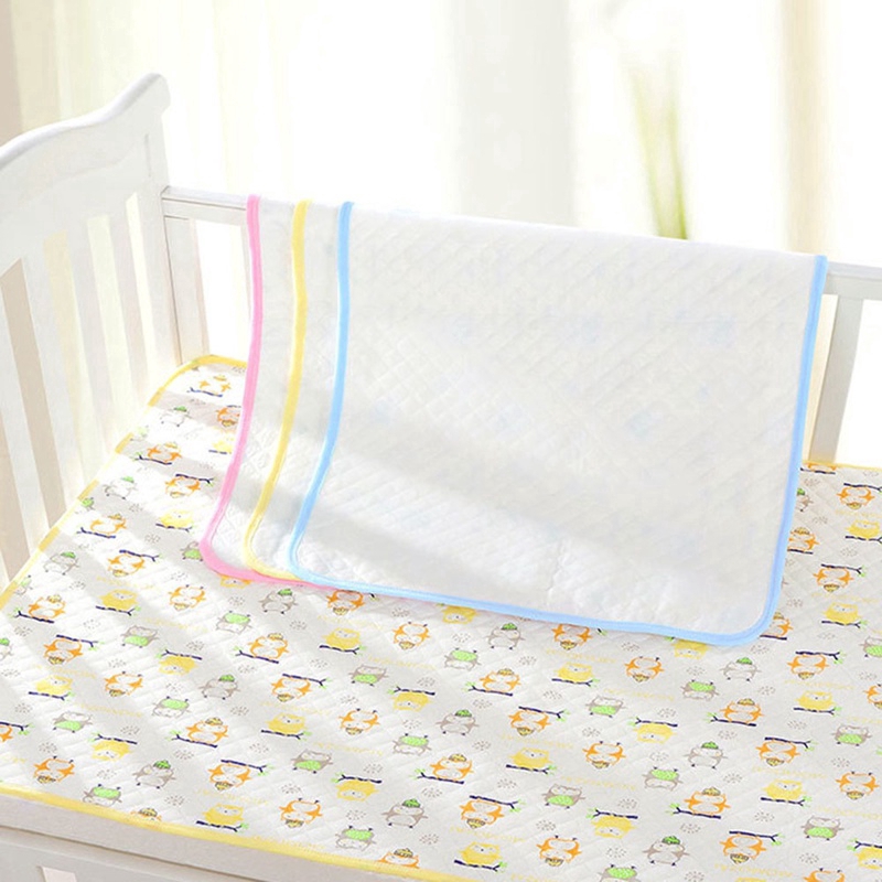 Tấm Lót 100% Cotton Thoáng Khí Chống Thấm Nước Cỡ Lớn Cho Bé Sơ Sinh