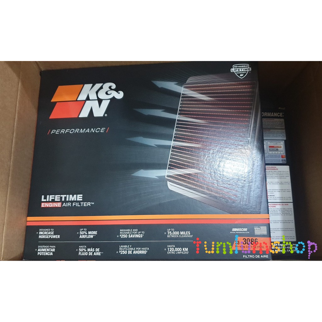 Lọc gió động cơ KN 33-3086 cho Ford Ranger Everest Raptor 2015-2023