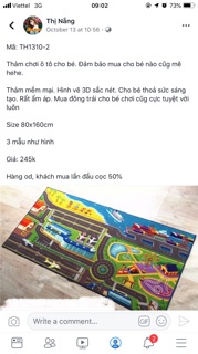 Thảm chơi ô tô cho bé