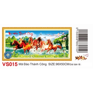 Tranh đính đá mã đáo thành công - chưa đính