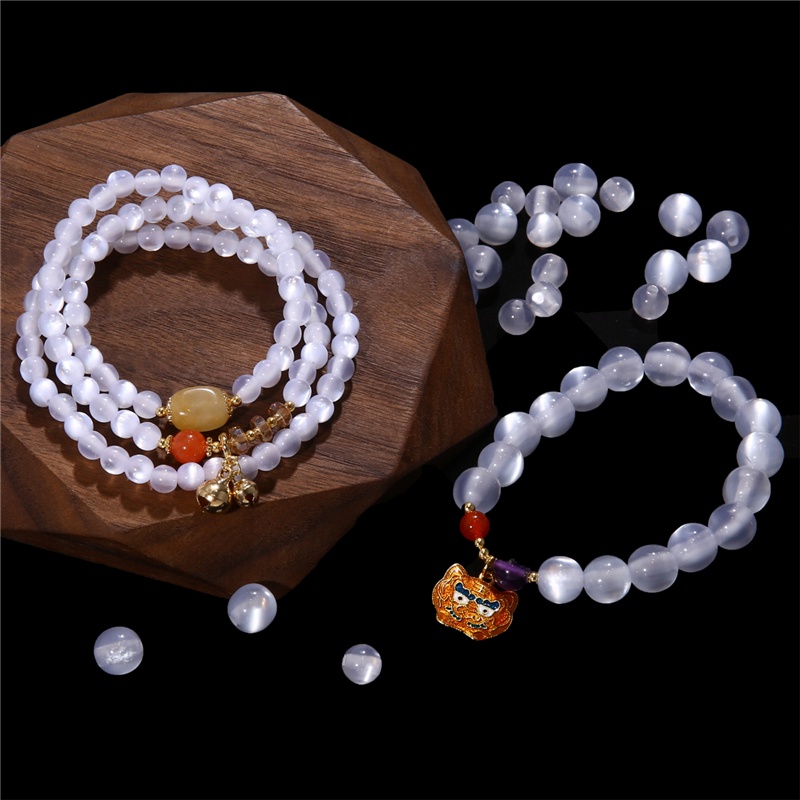 Set 30/50 hạt nhựa trắng 6-10mm dùng làm trang sức thủ công