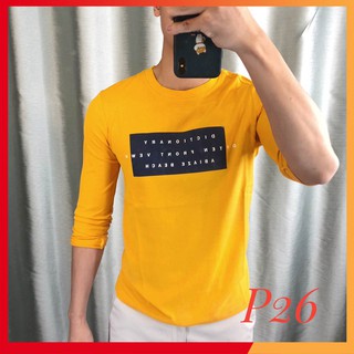Áo thun dài tay nam - 2 màu - cổ tròn chất cotton đũi cao cấp co dãn 4 chiều cao cấp