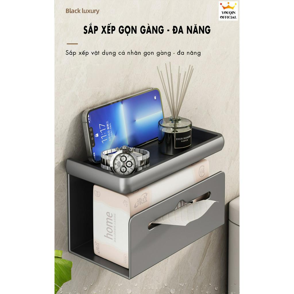 Kệ Đựng Giấy Vệ Sinh Dán Tường 2 Tầng - YouQin
