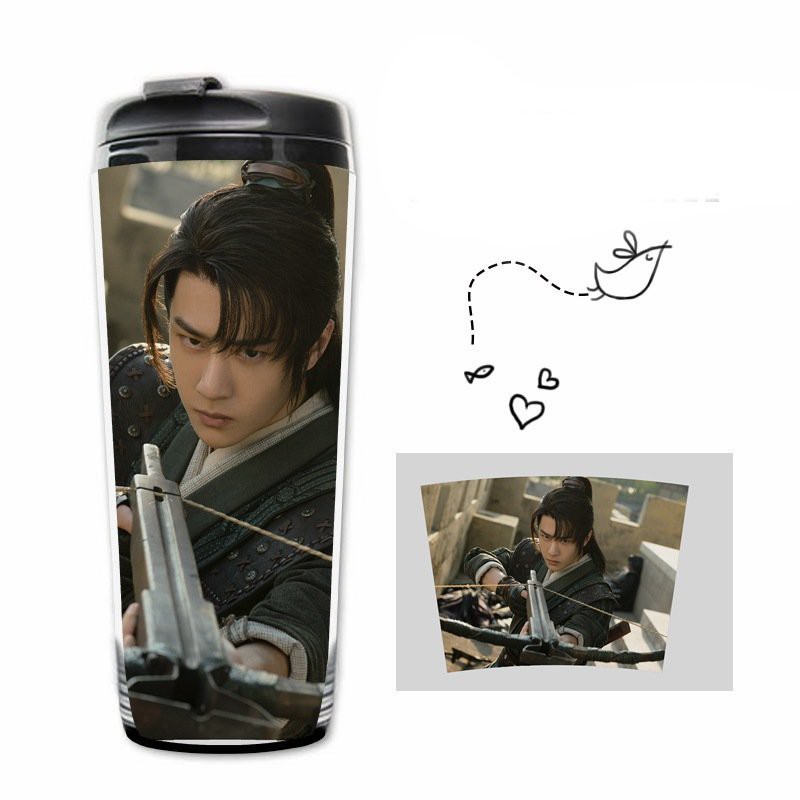 Bình nhựa đựng nước in hình VƯƠNG NHẤT BÁC TRIỆU LỆ DĨNH phim HỮU PHỈ tiện lợi dễ thương xinh xắn