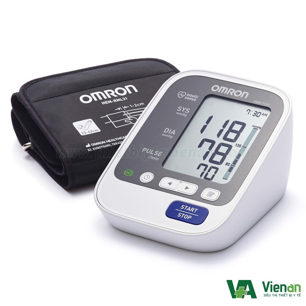 Máy đo huyết áp điện tử Omron HEM-7130 – Bắp tay