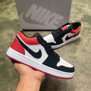 [TẶNG HỘP] Giày thể thao jordan 1 đỏ đen thấp cổ