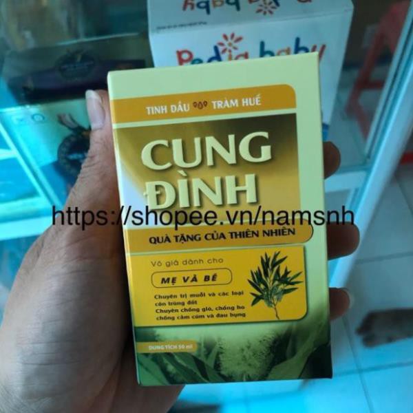 Tinh Dầu Tràm Huế Cung Đình Trị sổ mủi cảm cúm ho lọ 50ml