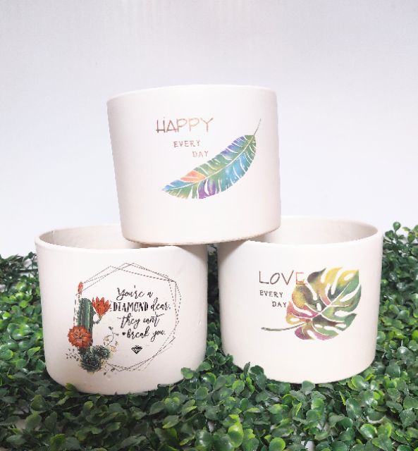 Chậu sứ hình trụ cỡ S2, chậu sứ trồng cây đẹp, chậu trồng cây phong thủy, cây để bàn.