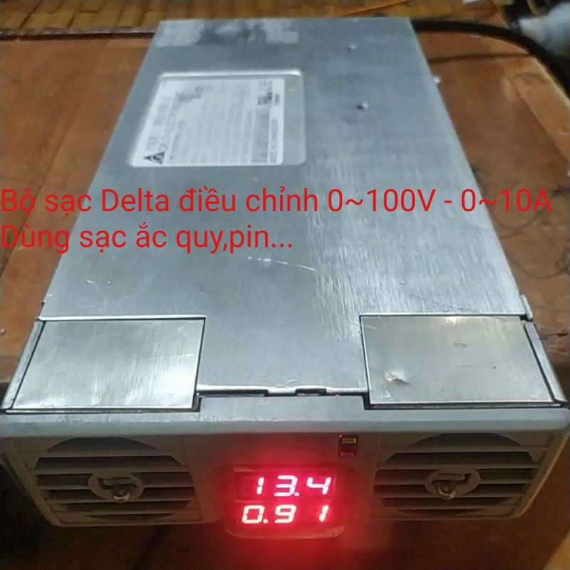 Máy cấp nguồn bộ sạc xe điện, sạc ắc quy 0~100V 0~10A. máy DIY từ nguồn viễn thông cũ.