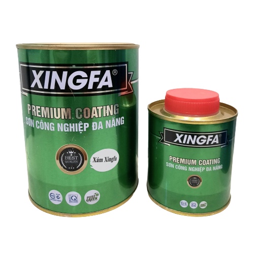 SƠN SẮT MẠ KẼM 2K - 2 Thành phần (1 Kg/Bộ) - XINGFA