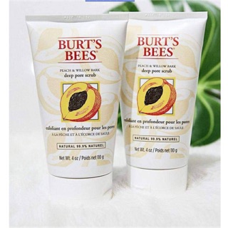 Tẩy Tế Bào Chết Burt’s Bees Peach & Willow Bark Deep Pore Scrub (110g)