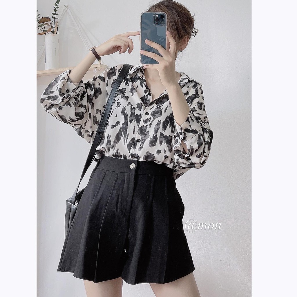 2101391 Quần short váy xếp ly nữ ulzzang thời trang hàn quốc nhiều màu có size