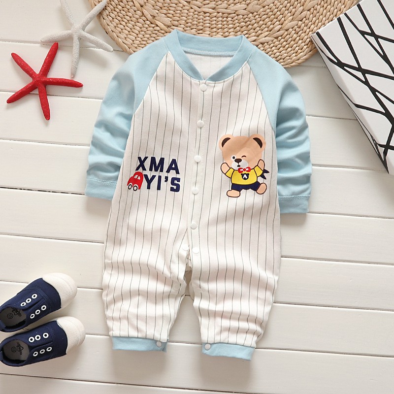 Body dài tay liền thân bodysuit dài tay cotton cho bé trai bé gái sơ sinh từ 3-12kg hàng đẹp xuất Hàn TTS170