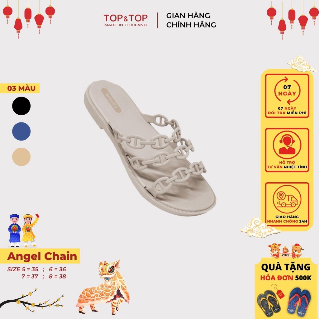 Dép Lê Thời Trang Nữ Monobo ANGEL CHAIN Hàng Thái Lan Chất lượng tốt