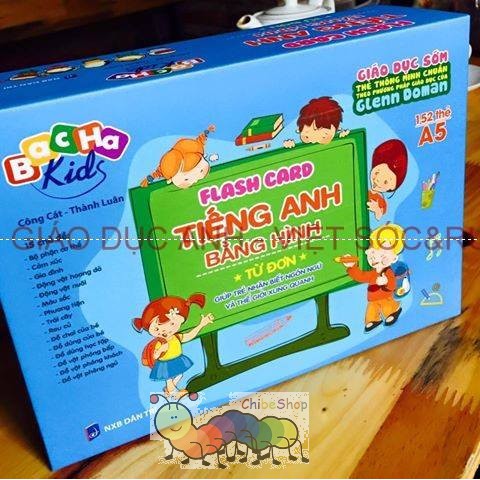 Flash card Dạy Trẻ Theo Phương Pháp Glenn Doman - Tiếng Anh Bằng Hình - Từ Đơn