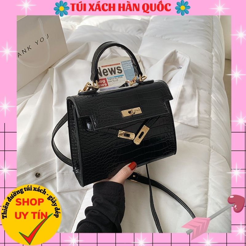 [ẢNH VIDEO THẬT] Túi Xách Nữ Da Rắn Thời Trang Khóa Vặn HQ119