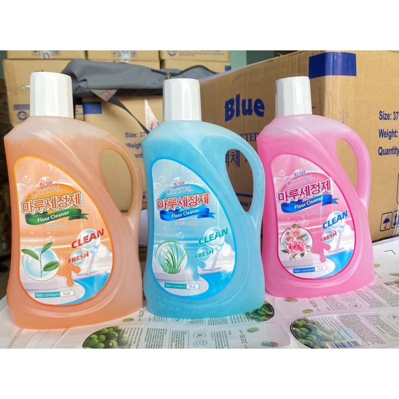 Nước lau sàn hàn quốc Blue 1lít siêu thơm siêu sạch siêu tiết kiệm