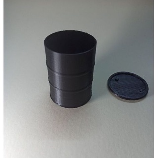 Mô hình nhựa thùng phi cao 55mmm, trang trí sa bàn, chuồng bò sát, bàn làm việc