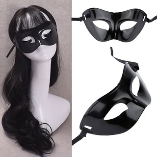 Mặt nạ hóa trang Haloween màu đen huyền bí ms_z9