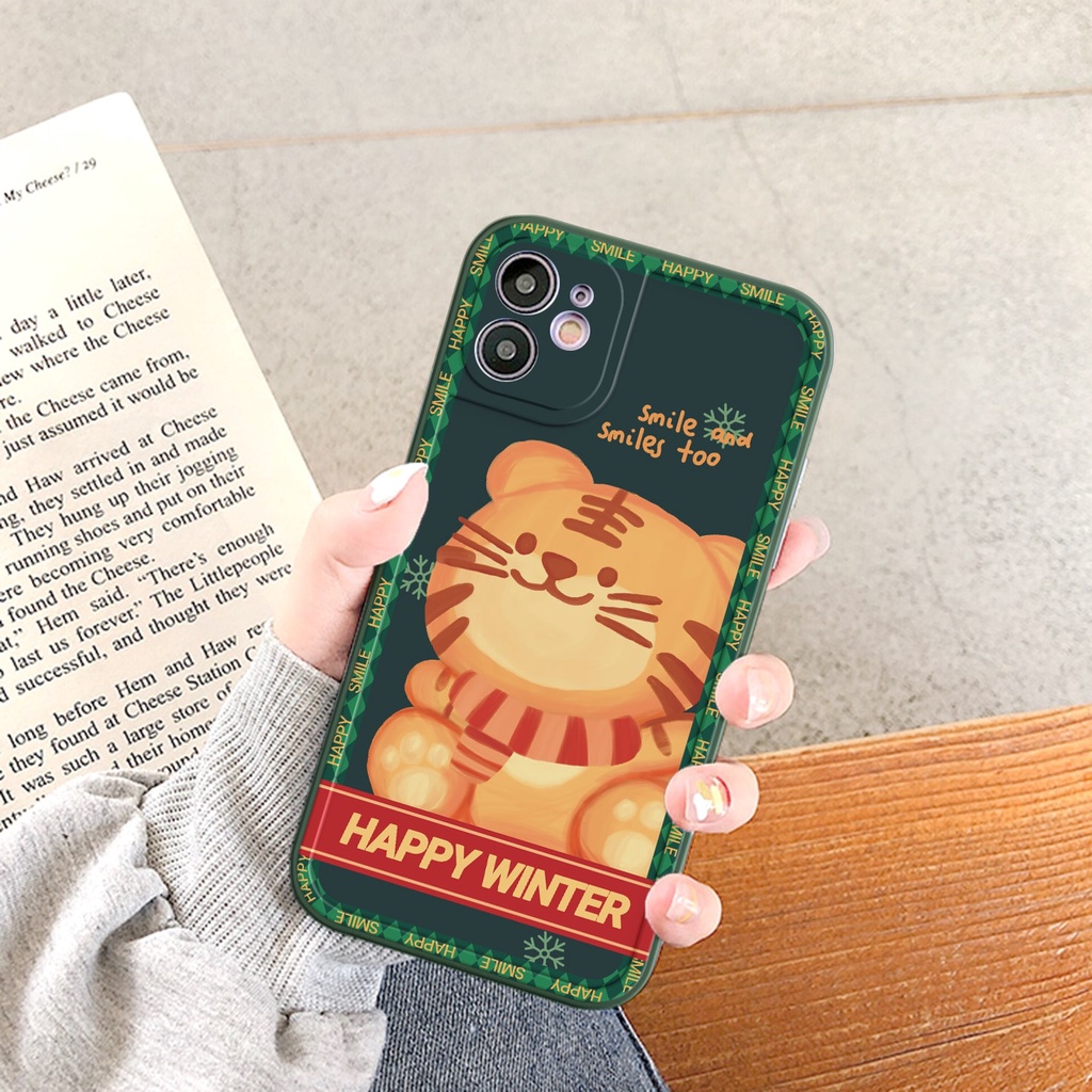 Ốp lưng iphone Happy Winter bóng cạnh vuông 6/6plus/6s/6splus/7/7plus/8/8plus/x/xr/xs/11/12/13/pro/max/plus/promax | BigBuy360 - bigbuy360.vn