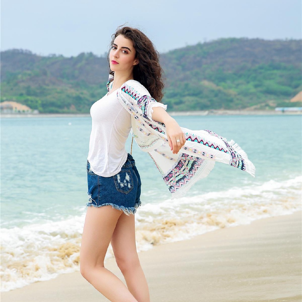 Áo khoác cardigan dài trung bình phối tua rua thời trang đi biển mùa hè cho nữ 2021
 | BigBuy360 - bigbuy360.vn