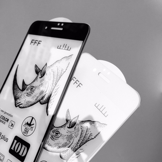 Kính Cường Lực Tê Giác 10H Full Màn Bo Viền Cho iPhone Từ 6 Đến 11 | BigBuy360 - bigbuy360.vn