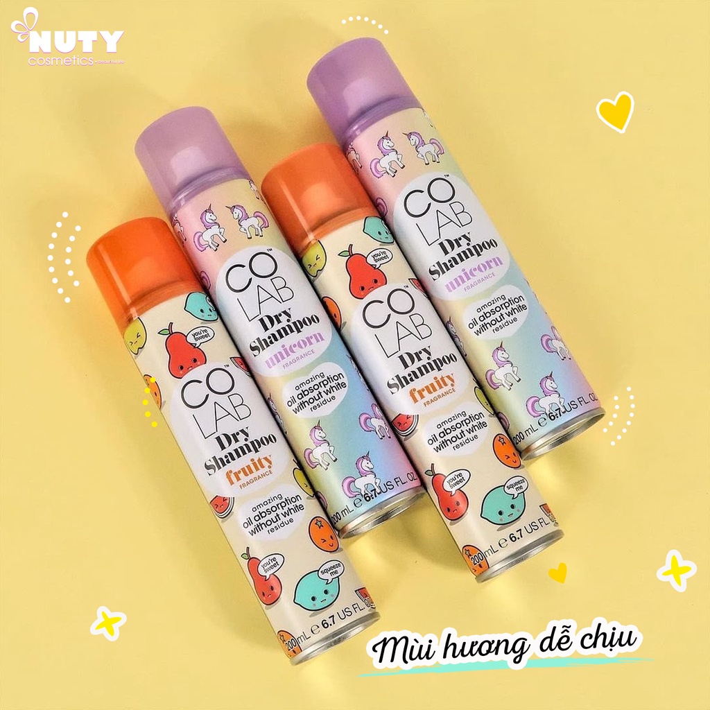 Dầu Gội Khô Colab Dry Shampoo (200ml)