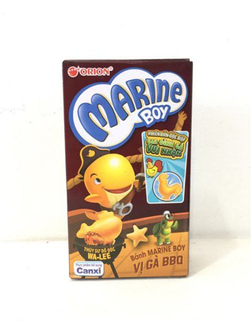 Bánh cá MARINE BOY bổ sung CANXI 35g vị Tôm hùm môi đỏ, Rong biển tuyết xanh, Gà BBQ
