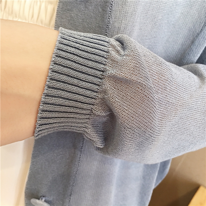 Áo sơ mi SUXI thiết kế vải mỏng dài tay dáng rộng Hàn Quốc