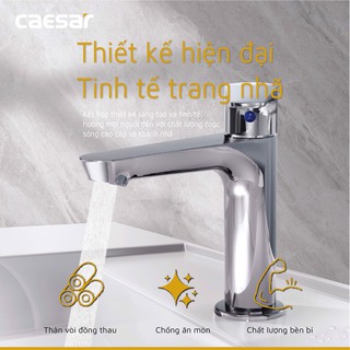 Vòi Chậu Lavabo Lạnh B060C CAESAR Mạ Crom/Niken
