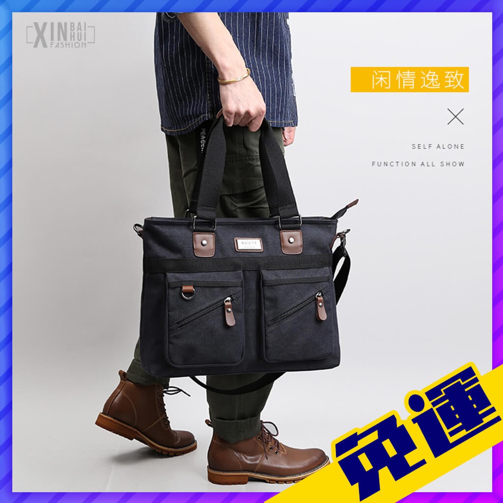 Túi xách Canvas đựng máy tính bảng thời trang công sở | BigBuy360 - bigbuy360.vn