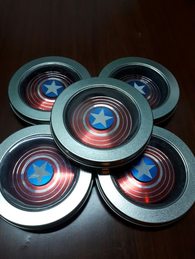 Fidget Spinner Captain America - Món đồ chơi Con Quay Tròn Để Giảm Stress