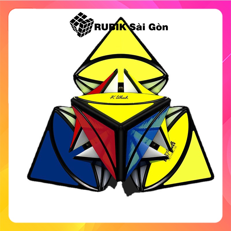 Rubik Biến Thể Tam Giác Coin Tetrahedron Pyraminx Cube Rubic QiYi Kim Tự Tháp Đẹp Xoay Trơn Mượt Cực Khó