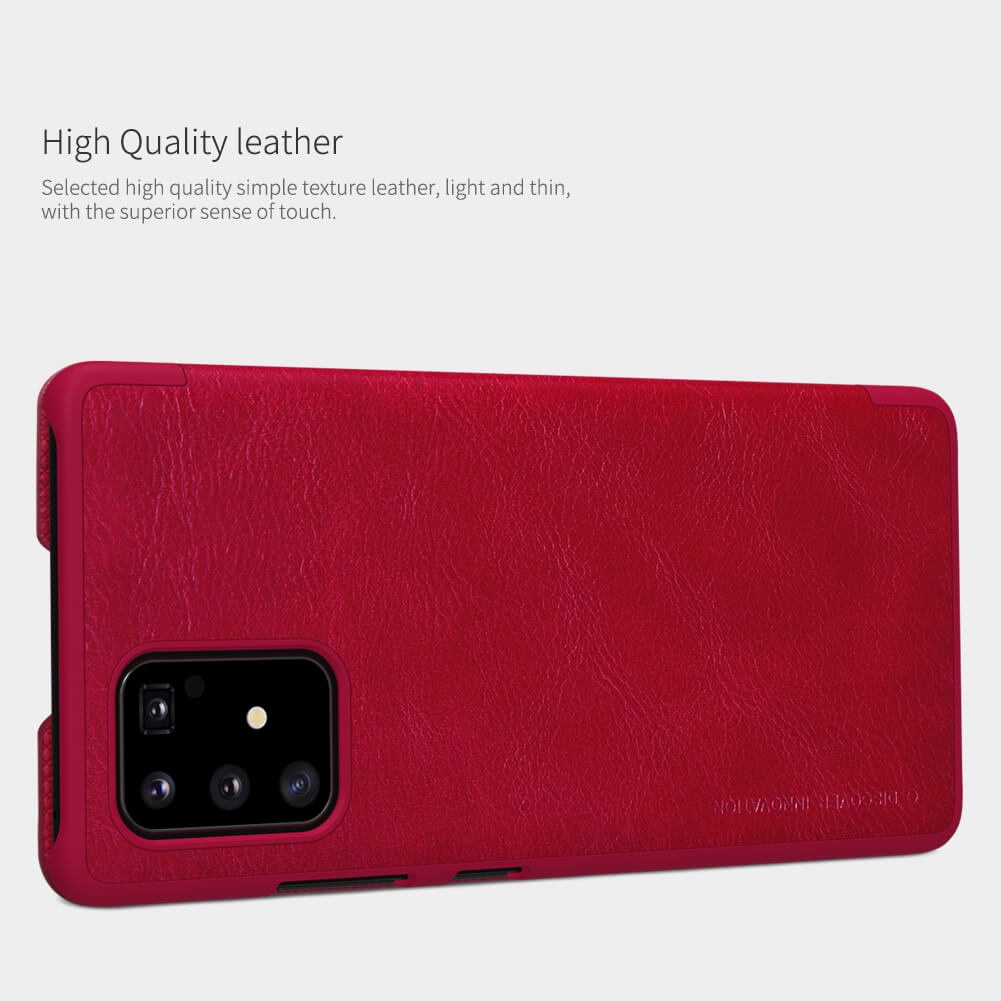 Bao da samsung S10 Lite hiệu Nillkin Qin