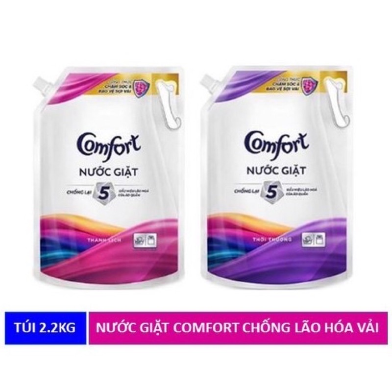 Nước Giặt Comfort chống lại 5 dấu hiệu lão hoá của quần áo Thanh Lịch & Thời Thượng 2,2kg