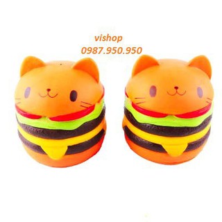 SquiShy BÁNH HAMBURGER MÈO