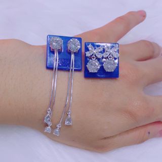 Sale combo 2 đôi bông tai bạc đẹp