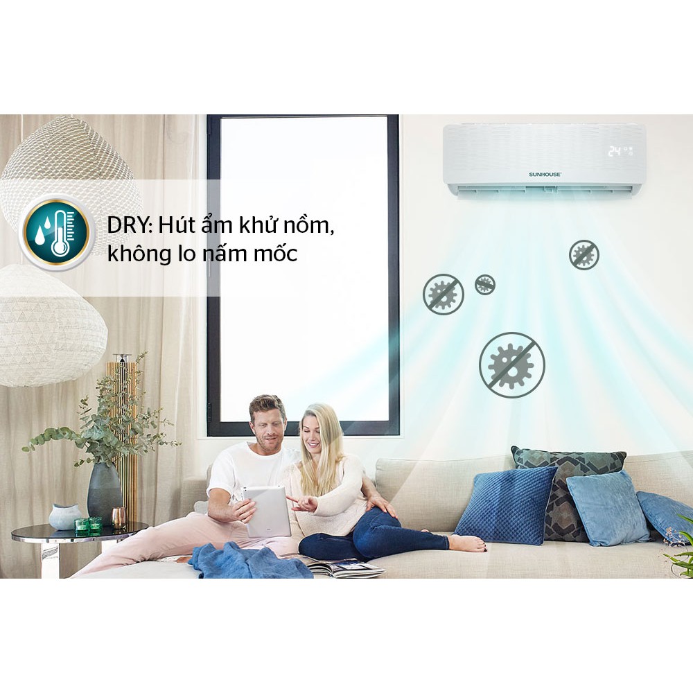 Điều Hòa Không Khí Một Chiều 9000BTU SUNHOUSE [ HÀNG CHÍNH HÃNG BẢO HÀNH 2 NĂM ]